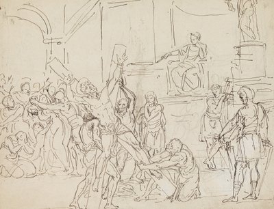 Martyrdom of St. Andrew by Francesco Coghetti